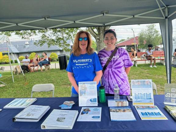 Carol Fass and Eilis Calnan of St. Hubert’s Animal Welfare Center in Chatham Township.