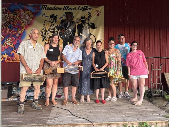 The Kitchen Garden Tour winners with Dirt mag editor Becca Tucker. Left to right: Larry Mansour, Alayna Bereziuk, Chad Pilieri of Common Ground Community Garden, Becca Tucker, Aysha Venjara, Nicole Hixon, Patrick and Skylar Moynihan. Photo: Molly Colgan