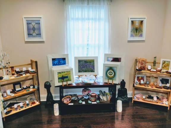 The gift shop at The Awakened Rose, featuring some of Lisa Nixon's own artwork Photos provided
