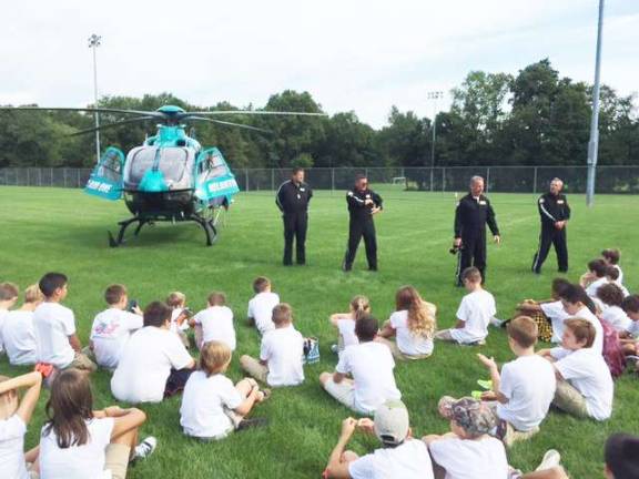 Helicopter ambulance from Atlantic Health System