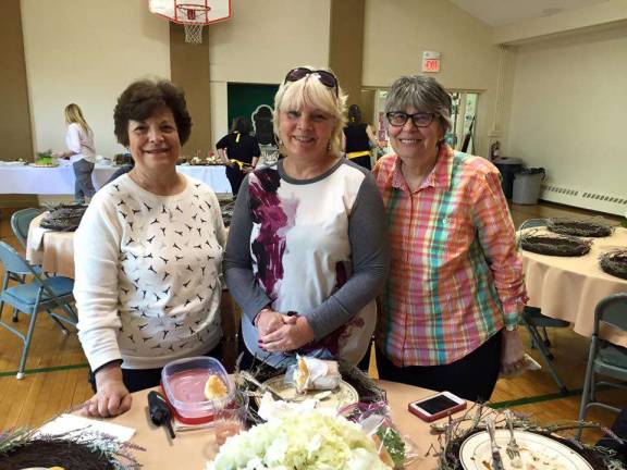 Hilltop faculty members Mary Jeanne Crowley, Laura Petrie and Nan Katzenbach at the Faculty Appreciation Luncheon.
