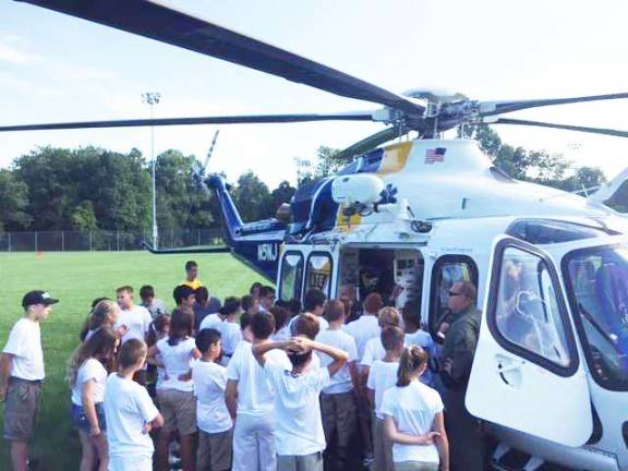A closer look at a NJ State police helicopter