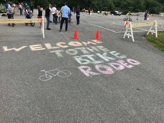 The local police were also present with summer safety tips