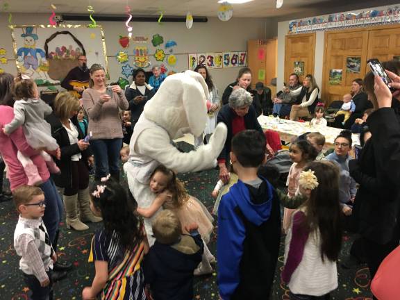 Bunny hugs and high-fives all around