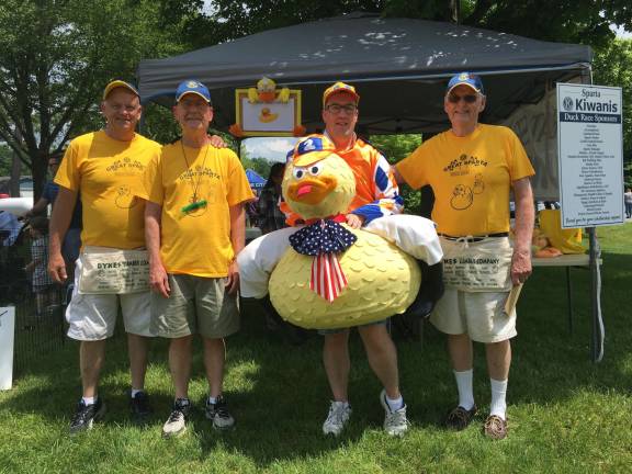 Kiwanis Club members, from left, Jack Fritzky, Jeff Mullen, Keith Bertelotti and Larry Palmer