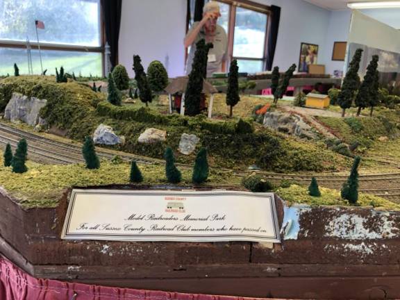 A section of the large display has been designated in memory of Sussex County Railroad Club members who have died.