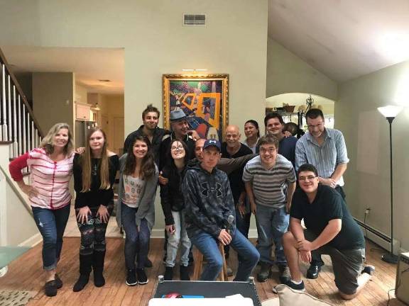 From left, back row - Arthur Kolb, Frank Mitchell, Gary Kolb, Bernadette Wise, Andrew Bryson, Scott Hamma. Front row - Jennifer Leonard, Helen Englehart, Bridget Smith, Rebecca Dawn Manrodt, Mike Ferrara, Jeremy Dobies, Ben Hamma, Harrison Wise