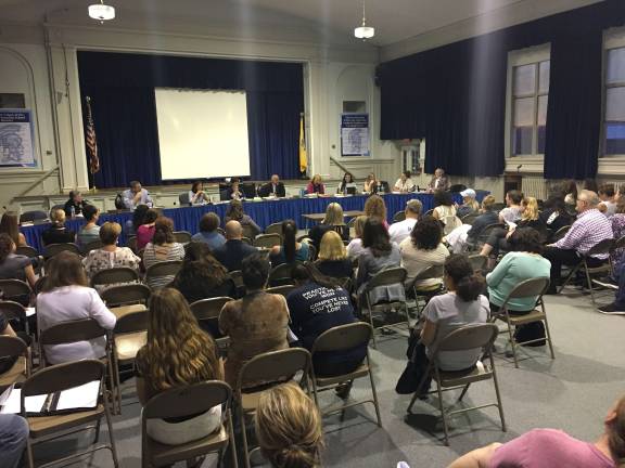 Public attendance at Monday's meeting of the Sparta Board of Education Photos by Amy Shewchuk