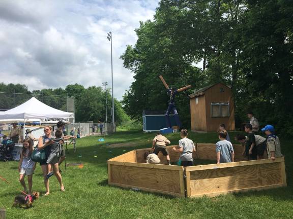 Sparta Boy Scout Troop 150 provided mock fishing and other activities