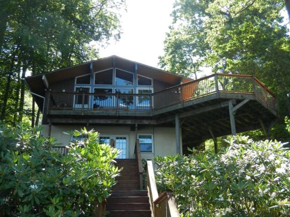 Lake views from wrap-around deck