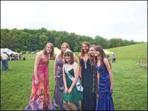 Kaitlyn Rust, a junior at Pope John High School, was named the 2011 Miss Fredon at this year's Fredon Day. Kaitlyn is pictured second from left with the 2010 Miss Fredon Kayla Chirip. Laurie Gordon
