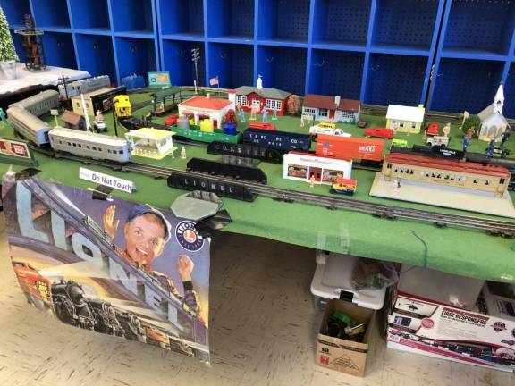 Model trains on display today