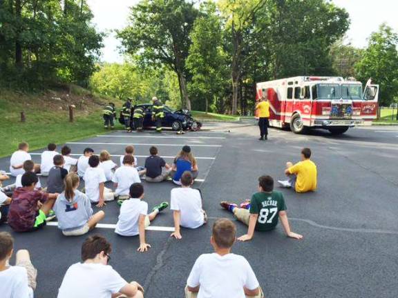 PHOTOS courtesy of Sparta PD Demonstration of the 'Jaws of Life'
