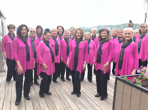 Harmony in Motion Chorus at Lake Mohawk.