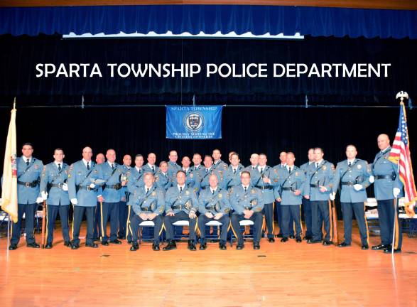 Some of these officers will be available to chat with members of the public next Wednesday at the Sparta Public Library Photo courtesy of the Sparta Police Department