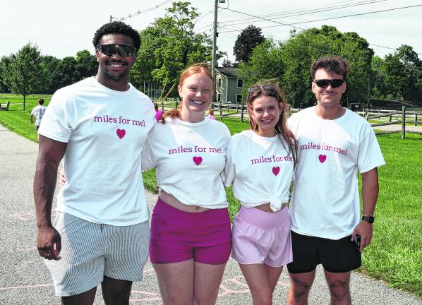 Mike Patten of Budd Lake, Abigail Tranor of Netcong, Julianna Moczulski of Randolph and Justin Carlanian of Budd Lake pose for a photo.