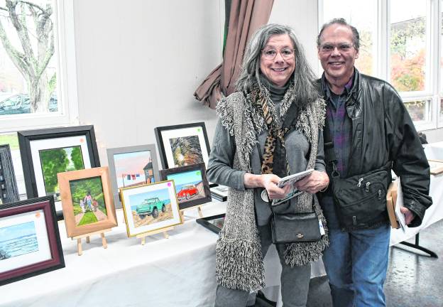 Patricia Gear of Branchville and Carl Cimiluca of Bridgewater are shown.