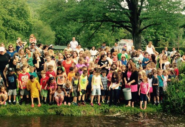 Alpine students attend trout release
