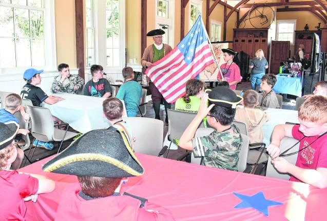 Children participate in the Time Travelers program.