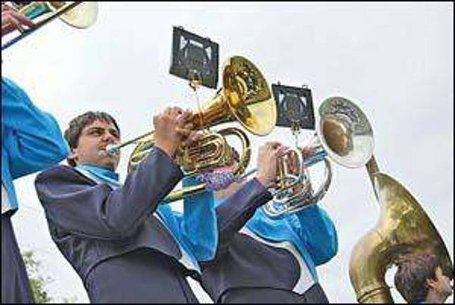 Marching band takes first place at competition