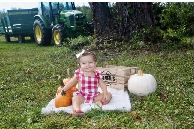 Cora Sue loving the weather at Penning’s. Photo courtesy of Kristina.