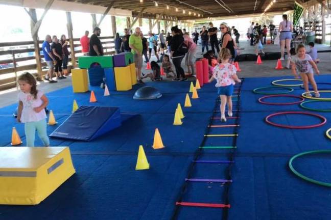 The Sussex County YMCA set up a children’s obstacle course last year.