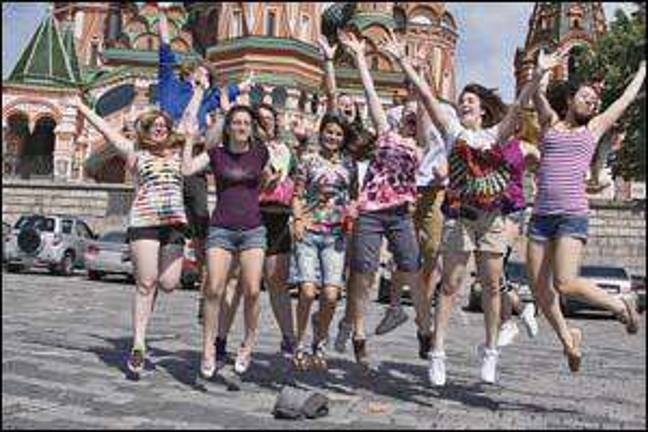High school students take a trip to Russia