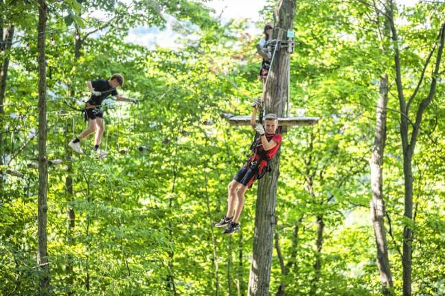 Black Creek Flyer, which is new to TreEscape, has 15 unique zip lines; four easy-to-cross bridges; three ladders; and a grouping of platforms from 5 to 50 feet above the ground.