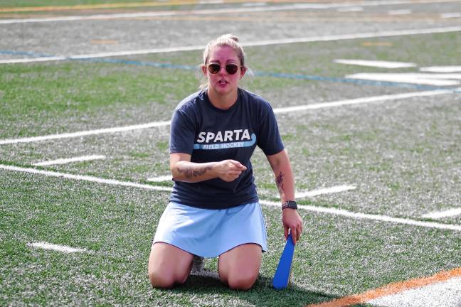 Sparta field hockey head coach Corinne Healy.