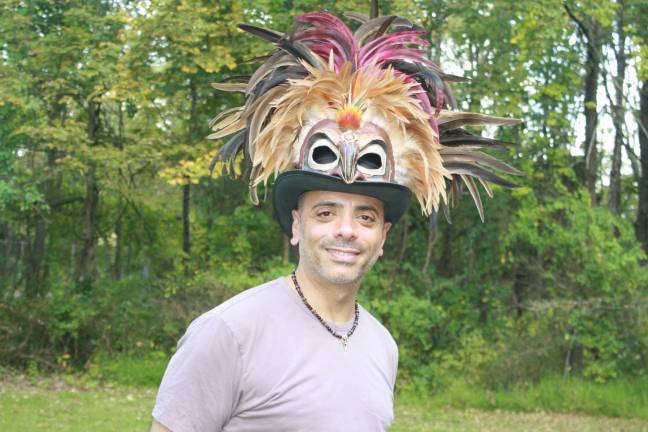 Erik Atta, paper mache masquerade creator and owner of Erik's Inspiration of Bogota, NJ