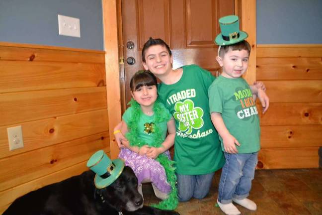 Cutest Leprechauns. Jonny, Joey &amp; Sophia Leprechaun. Photo courtesy of Monica.