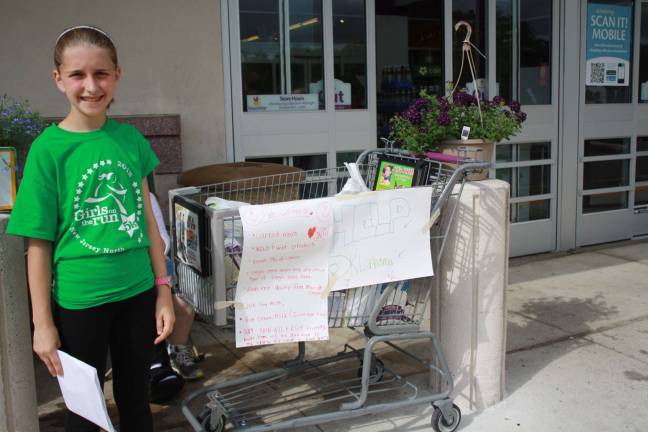 Cassie Hagler outside Stop &amp;Shop. Photo by Rose Sgarlato.
