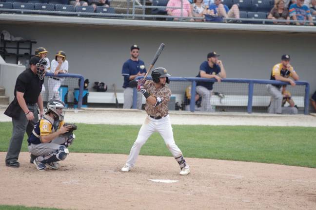 Miners Jarred Mederos at the plate.