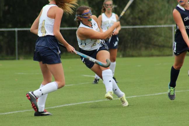 Pope John's Adriana Purcell in action