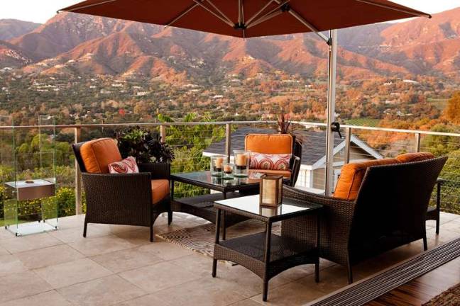 View from a Guest House completed by Stevie in 2016 in Montecito, CA.