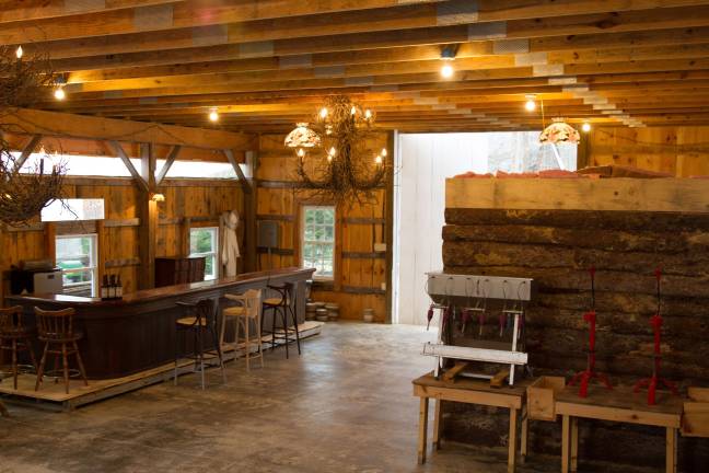 Twisted Limb's barn, built by hand by Frank Voris and Marty Willard.