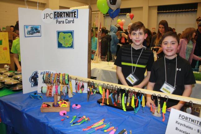 Jeremy Cruise and John Ferraro parlayed the popular survival game Fortnite into a business, selling keychains and bracelets.