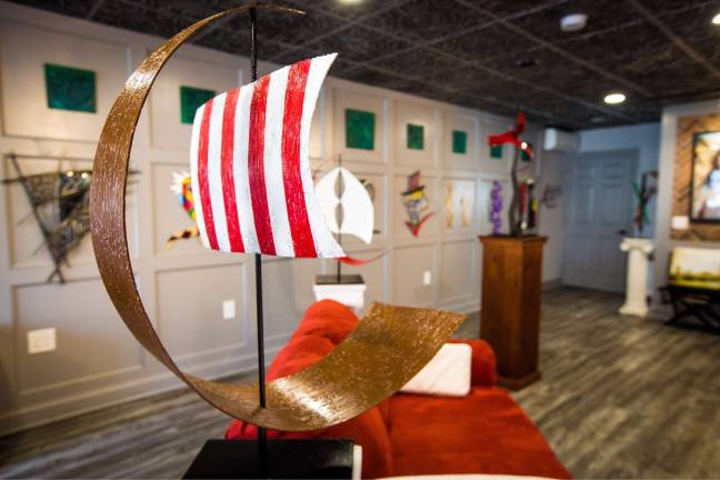 Lawrence Unick's artwork on display at the George Segale Studios Photos by George Segale