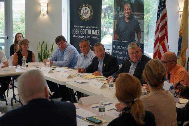 U.S. Rep. Josh Gottheimer joins both local officials from throughout Warren and Sussex Counties, as well as local business leaders, at a roundtable with the USDA