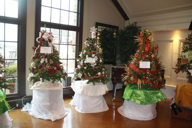 A few of the 14 decorated trees at last Sunday&#x2019;s Festival of Trees hosted by The Junior Woman&#x2019;s Club of Sparta to benefit Ginnie&#x2019;s House. Photo by Rose Sgarlato