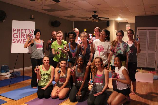 Young women come together for a common cause...fitness