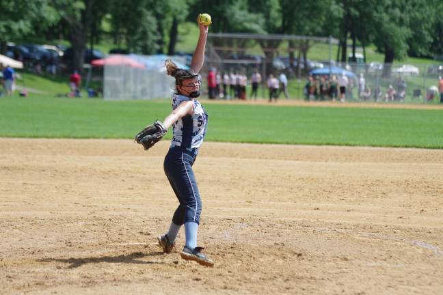Sparta Diamond pitcher Kayla Nelson.