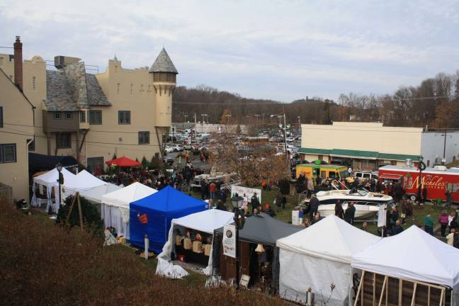 Every space possible was used at the 16th annual Lake Mohawk's German Christmas Market with the addition of food trucks, boats and much more.