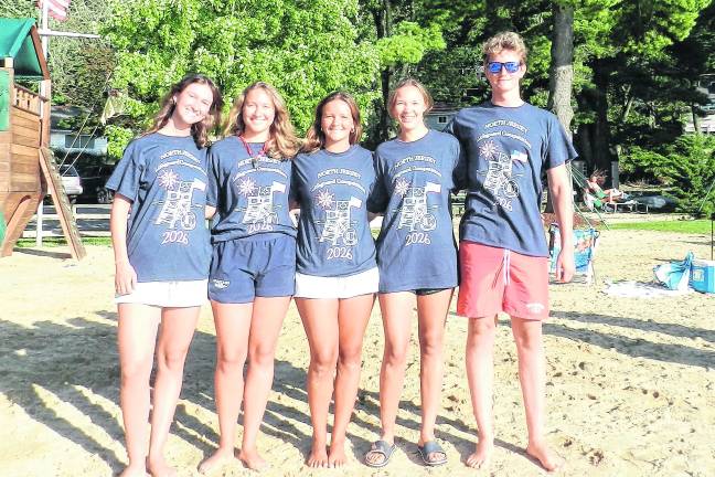 Lake Mohawk’s Senior Squad: Molly Englehardt, Alicia Gaines, Maureen Gaines, Shaelyn Reekie and Owen Englehardt.