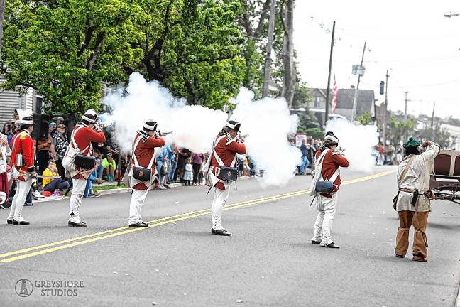 The Matawan Historical Society’s 300th anniversary celebration and battle re-enactment at the Burrowes Mansion Museum in June 2023. (Photo by Joseph A. Sorrentino)