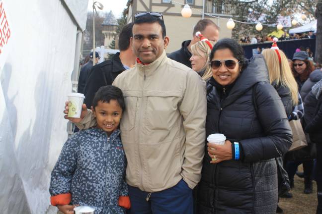 The Narayana family of Morristown visits the market for the first time.