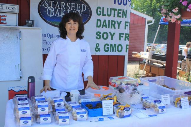Gluten, dairy and soy free baked goods from Starseed Bakery are available at Green Life Market. Owner Linda Beg of Starseed participated in the store&#x2019;s health festival.