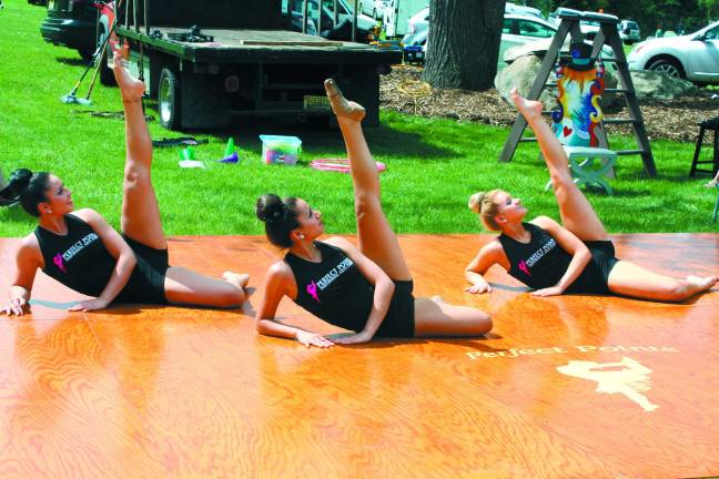 Alana Antanaitis, Lauren Mitchell, Brianna Struble of Perfect Pointe Performing Arts.