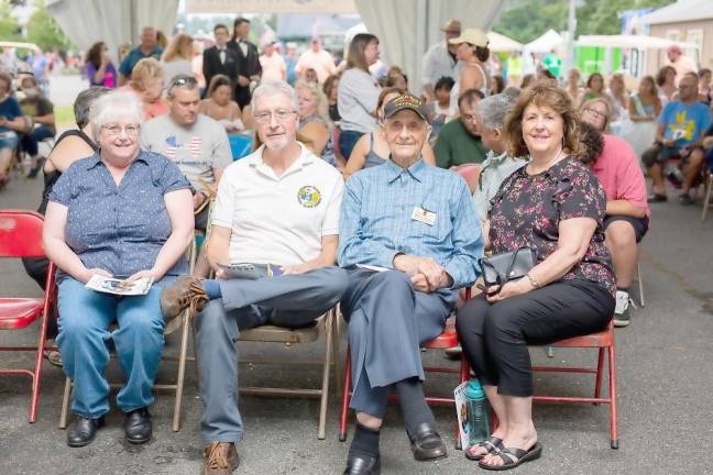 The Sayre family wait to kick off the 2021 Queen of the Fair Pageant (Photo by Sammi Finch)