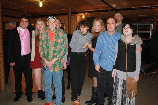 Gary Kolb with friends and family.